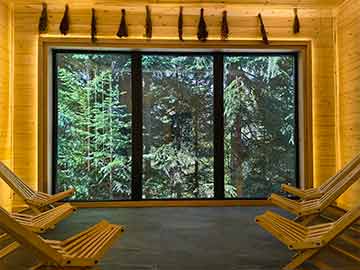 Баня в лесу Архыза